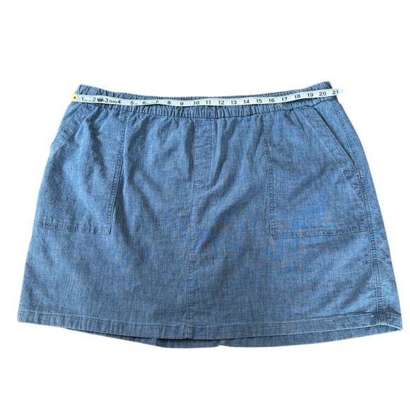 NWOT, Lands' End, Plus Size Skort With Elastic Waistband, 22W, Blue - Picture 5 of 9
